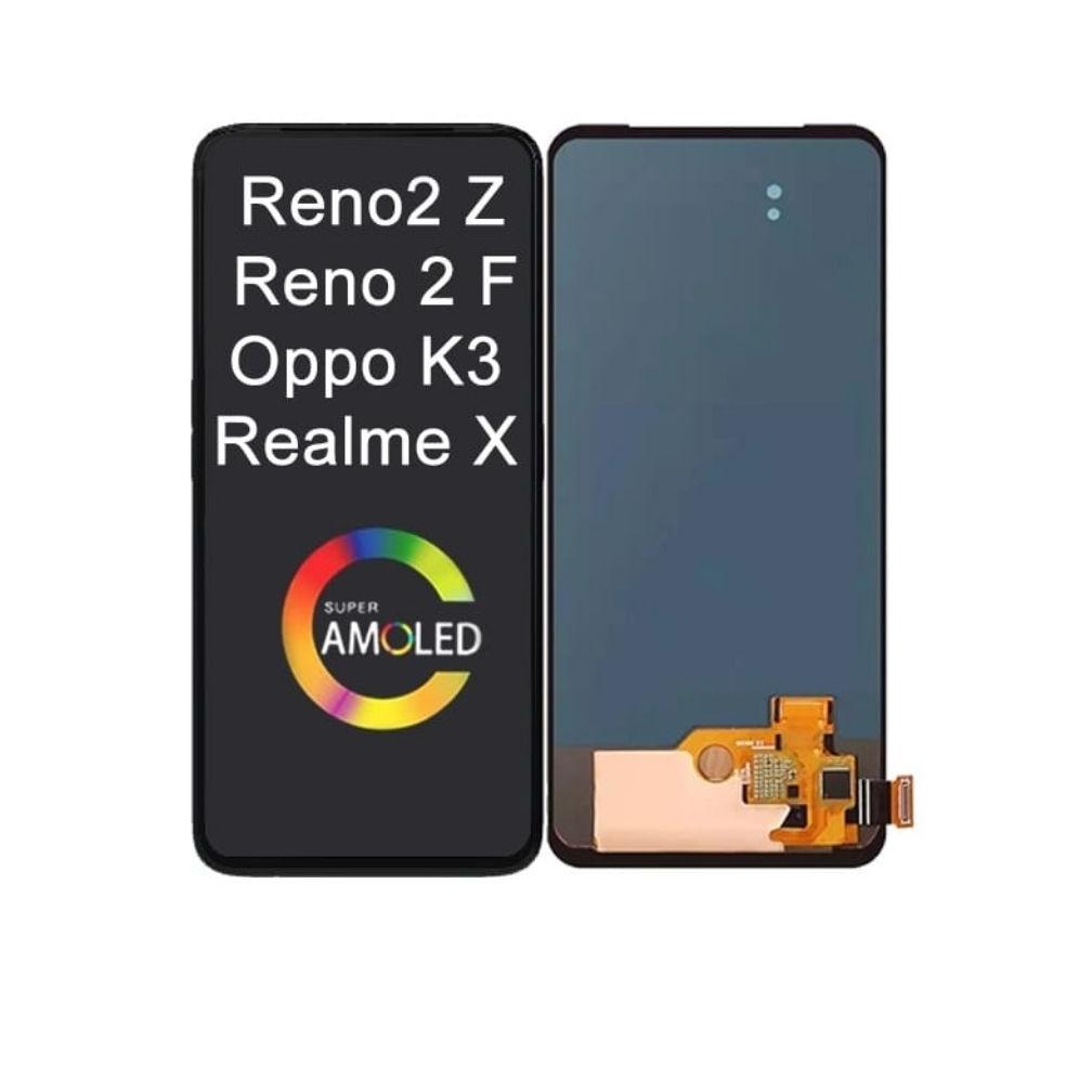 LCD FULLSET AMOLED RENO 2Z / 2F / REALME X / OPPO K3 ORIGINAL FINGERPRINT AKTIF TOUCHSCREEN LCD HP L