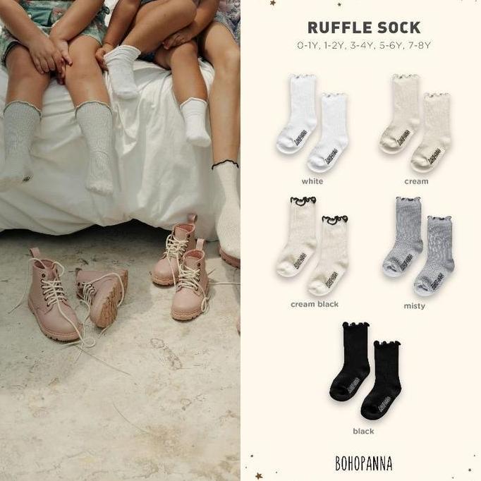 Bohopanna - Ruffle Sock Bohopanna - Kaos Kaki Bohopanna - Kaos Kaki Anak - Kaos Kaki Bayi