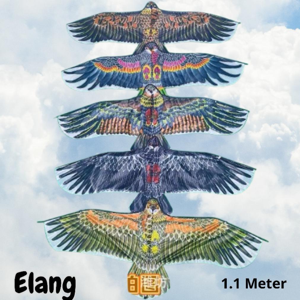 ARKATAMAMALL LAYANGAN MOTIF BURUNG ELANG BESAR / LAYANGAN PENGUSIR BURUNG SAWAH / MAINAN LAYANGAN LI