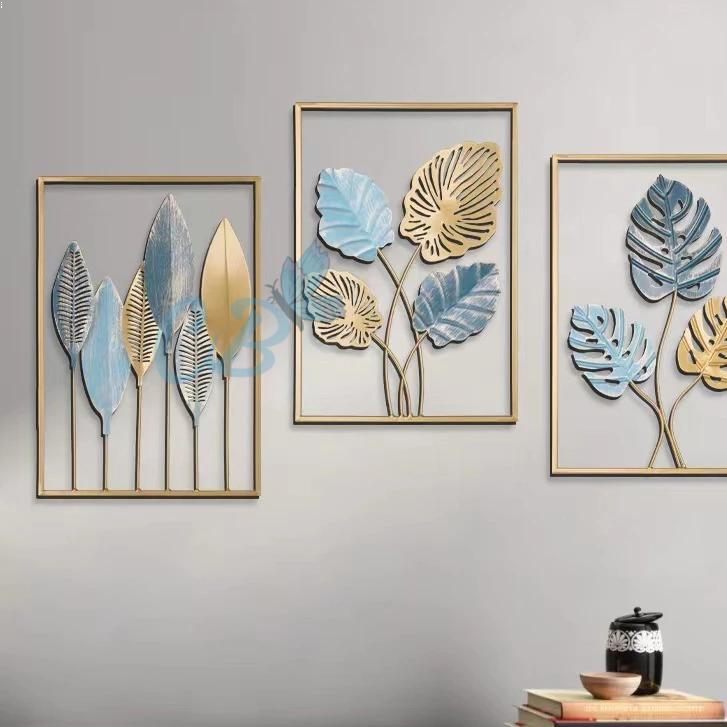 Termurah-Cod  Wall Decor Hiasan Nordic Dinding/Mural Tanaman Besi/Gaya Minimalis Modern