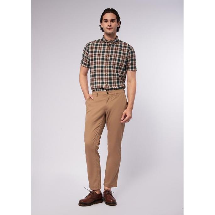 Wood Slim Straight Chinos Pants 2-Opibsc524O052 Khaki