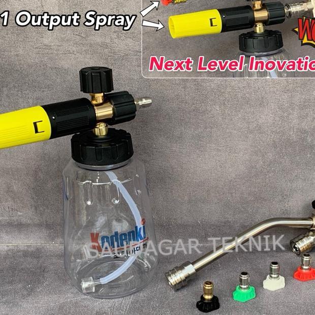 Stick Extension 2 In 1 Gun Jet Cleaner Quick Release Pipa Sambungan Foam Lance Mesin Steam Cuci Mobi