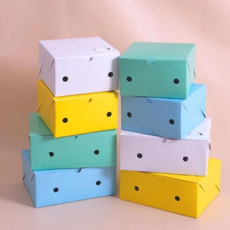 Dus Snack Kotak Kue Cemilan Makanan Kecil 14X12X7  100 Pcs