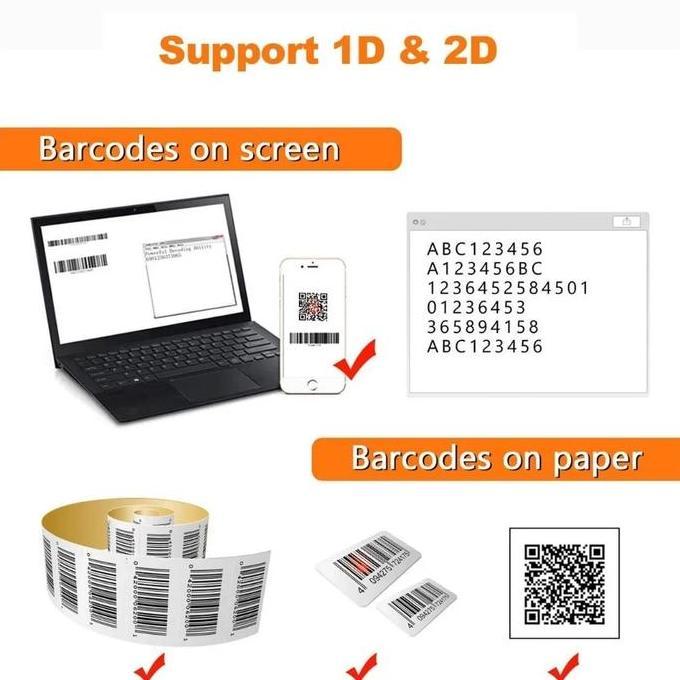 Juilooshophs - Expose Scanner Barcode 1D AutoScan Wireless Bluetooth Support Scan Label Resi & Barco