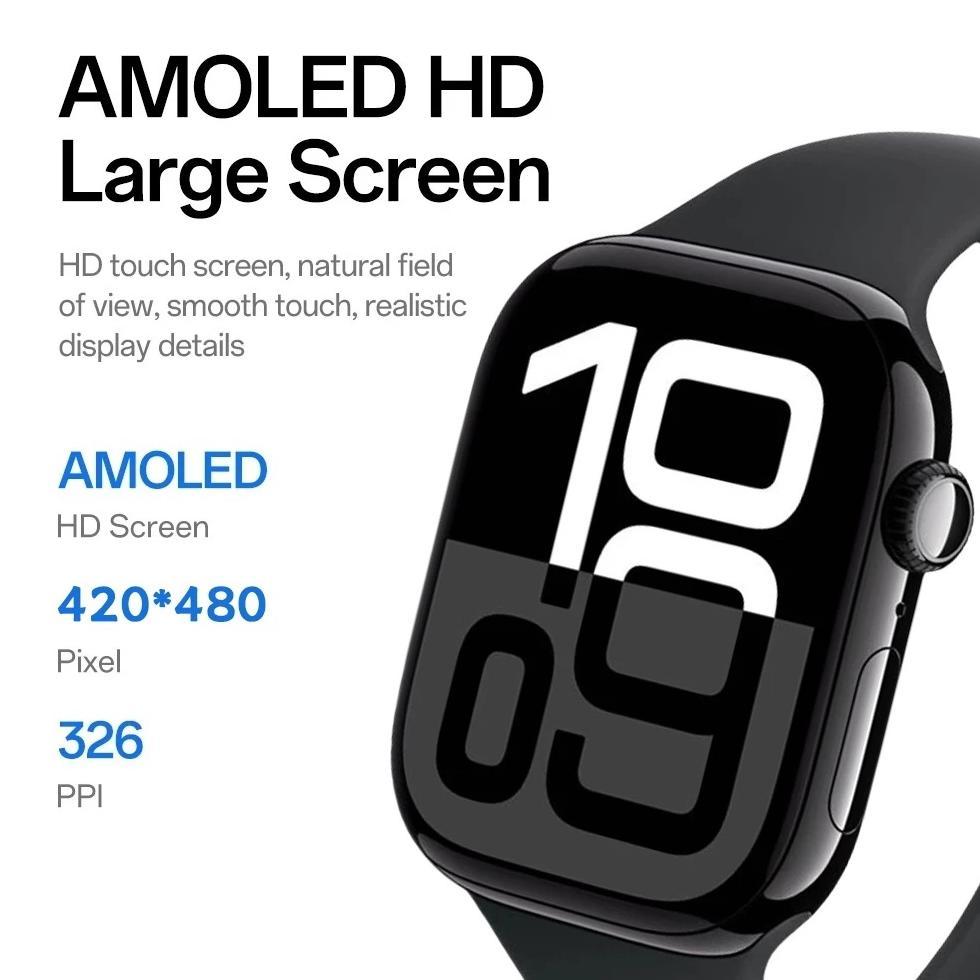 Hot Sale [Cod] Samsung Smartwatch 10 Pro Max Original With 2.3" Hd Amoled Display Gps Nfc Waterproof
