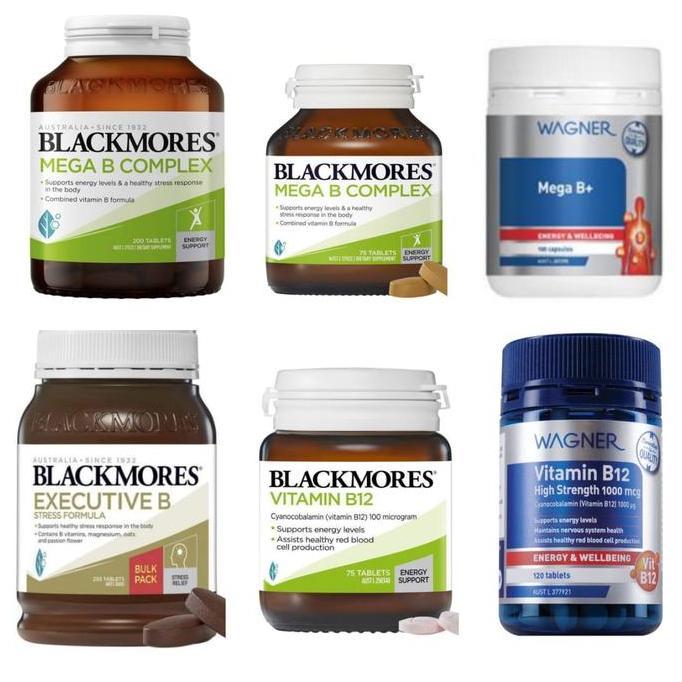 Lansungkirim- Blackmores Mega B Complex 75 Executive B Blackmores B12 Gner B12