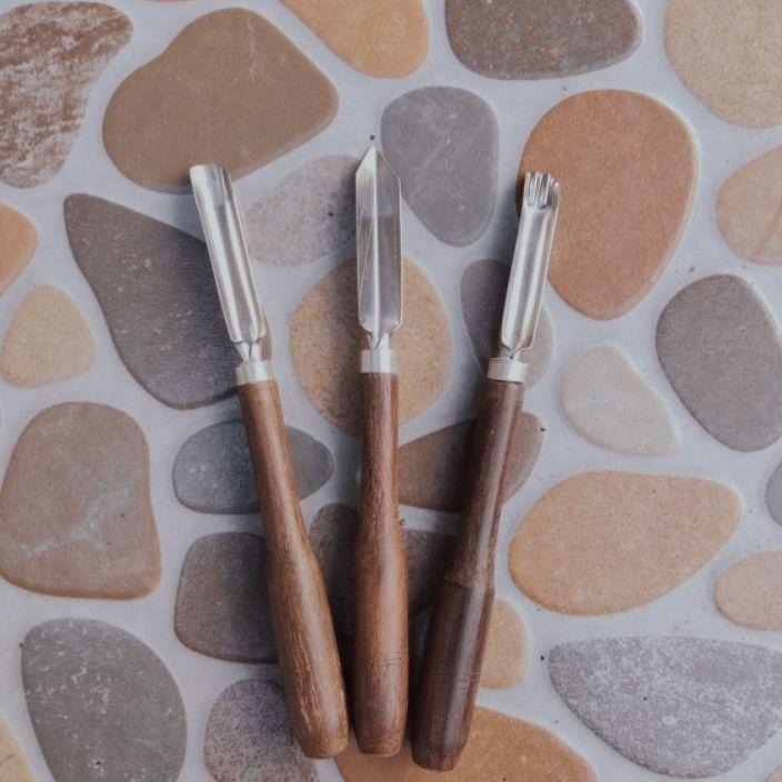 Promo Satu Set Pisau Garnish / Pisau Ukir Buah / Pisau Carving / Pisau Set Ukir Buah Garnish Carving