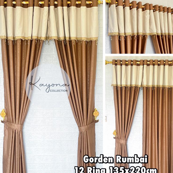 Gorden Rumbai Renda Kirstal Gorden Poni Rumbai Gorden Pintu Dan Gorden Jendela Gorden Embos Gorden S