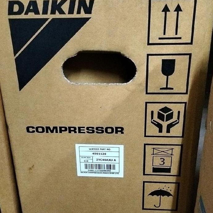 KOMPRESOR COMPRESSOR AC DAIKIN INVERTER 2.5 PK RKQ60UVM4 PN 4901120 MODEL 2YC40AXD A ORIGINAL YJM27