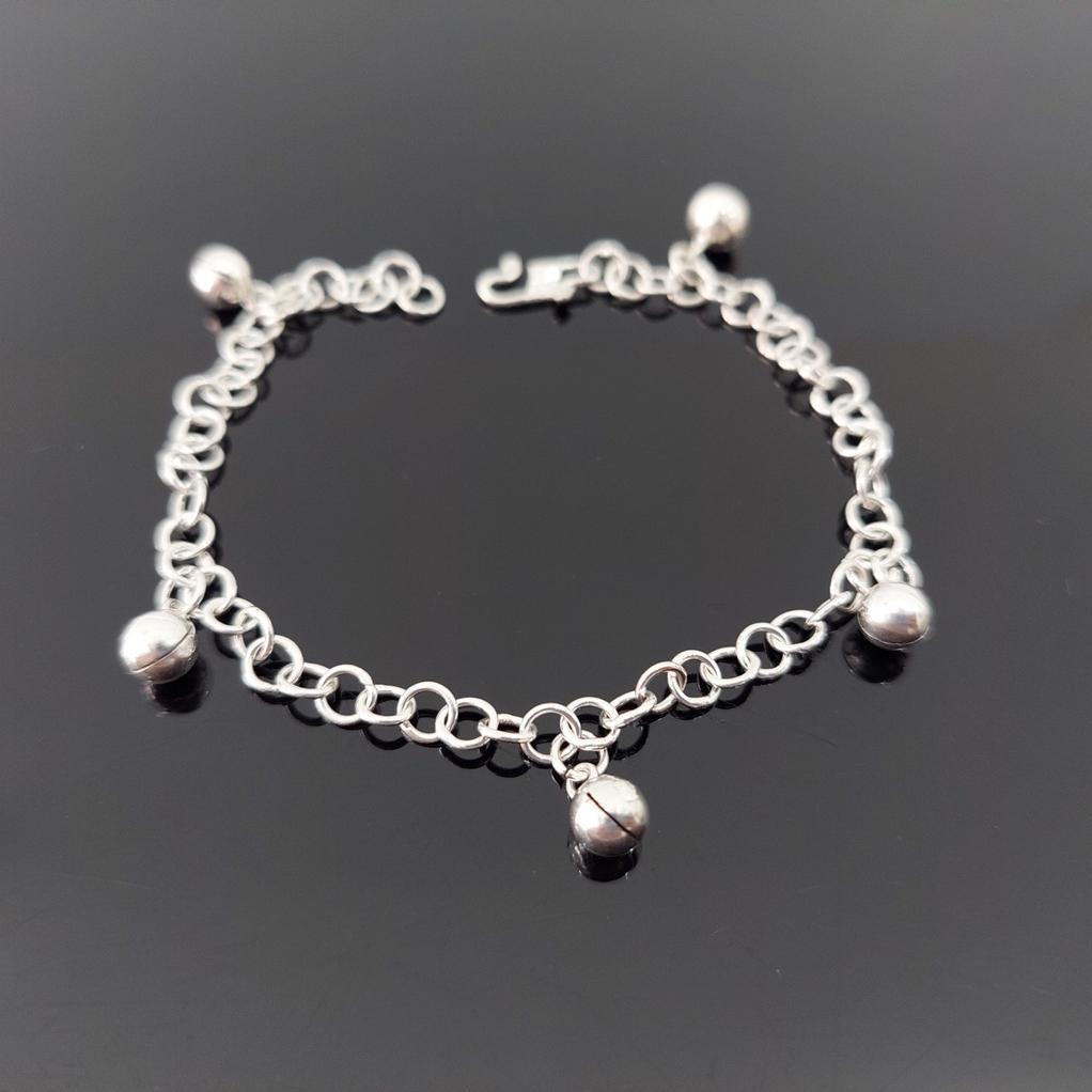 Gelang Kaki Anak Perak - Gp 01 Gelang Kaki Bayi Perak Streling 925 - Gelang Kaki Baby Kerincingan