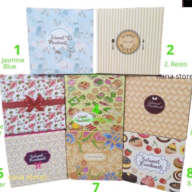 100 Pcs Dus Nasi, Kotak Nasi, Box Nasi, Dus Makanan, Dus Catering, Dus Modern Ukuran 20X20