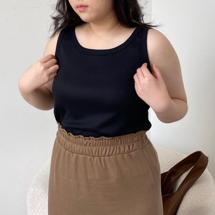 Monna Tanktop - Tanktop Knit - Tanktop Knit Premium - Basic Knit Tank Top - Tank Top Jumbo - Tank To