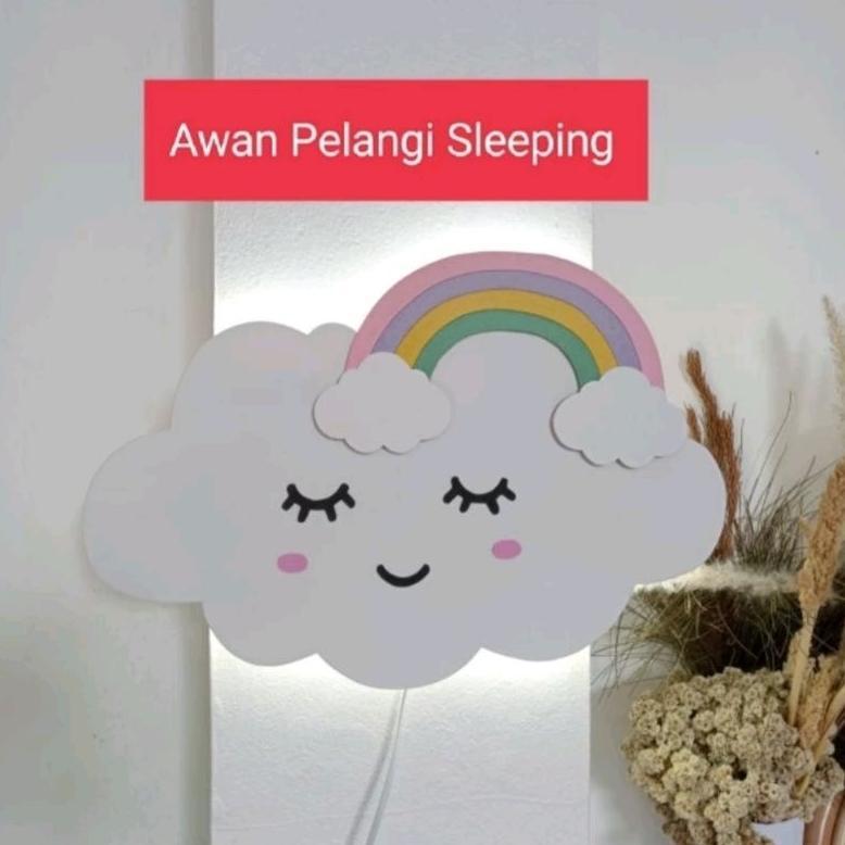 BIG PROMO (LAMPU AWAN PELANGI) LAMPU TIDUR LAMPU KAMAR LAMPU REMANG LAMPU TIDUR ANAK LAMPU PELANGI