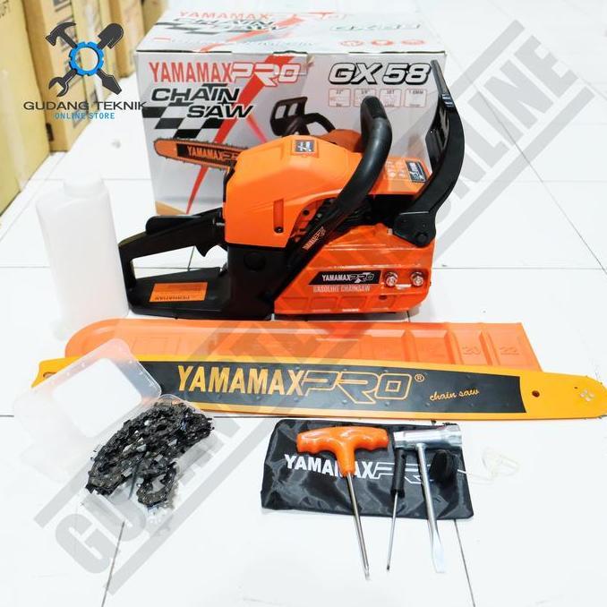 TERAR Chainsaw Yamamax GX 58 22Inch / Mesin Gergaji Kayu Chainsaw Bar Gigi
