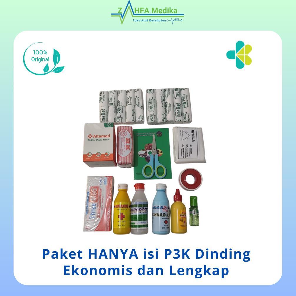 Paket HANYA isi P3K Dinding Ekonomis dan Lengkap (HANYA isi BELUM/TANPA KOTAK) Termurah