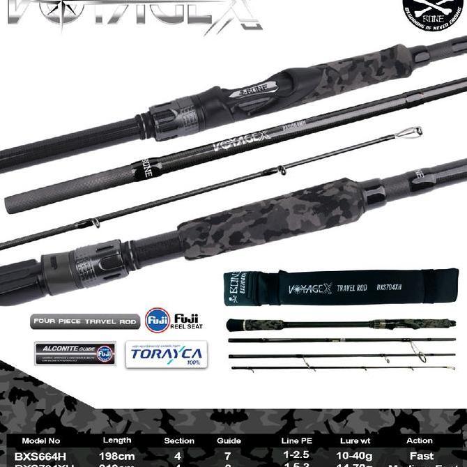 Joran Spinning Bone Voyage X 664H 704Xh 804Mh New Travel Rod | Joran Pancing | Joran Laut | Joran Sp