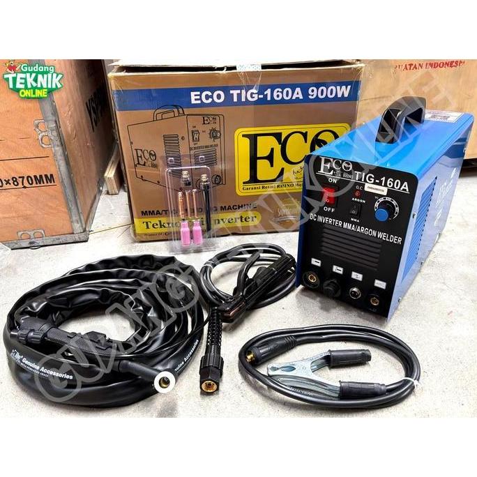 TERAR Mesin Las Argon RHINO ECO TIG-160A 900Watt / Mesin Las Listrik TIG 160A Trafo Travo Trapo Las 