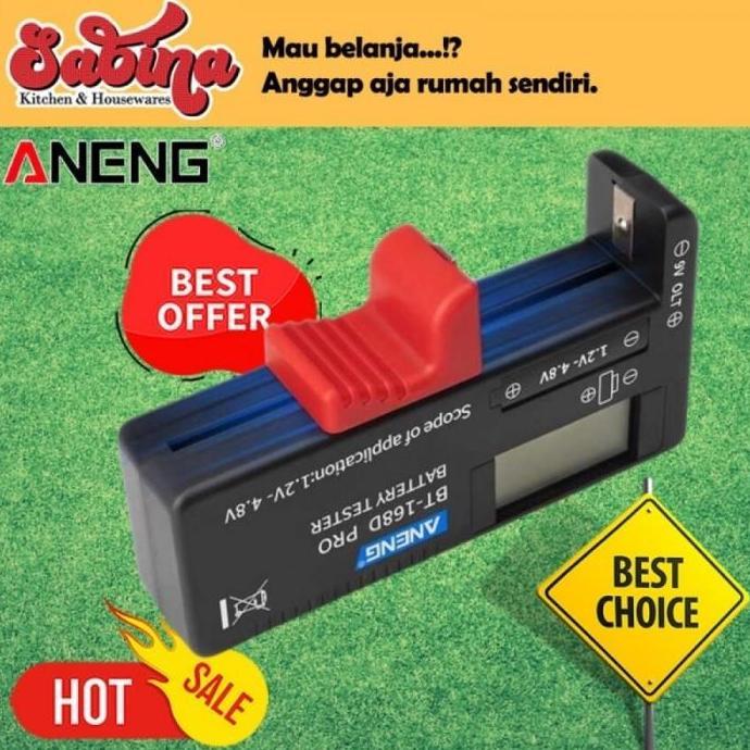 GARAVAR Penguji Kapasitas Baterai Tester Capacity Digital 18650 AA AAA