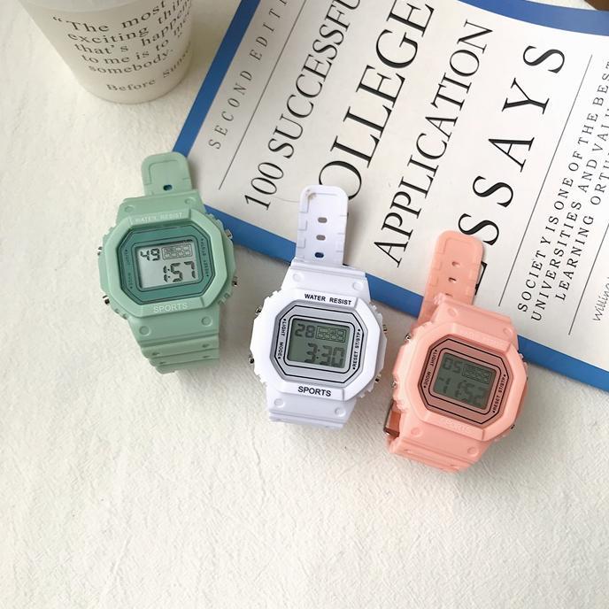 GARANSI Jam Tangan Wanita A0022 jam tangan led elektronik kotak kecil