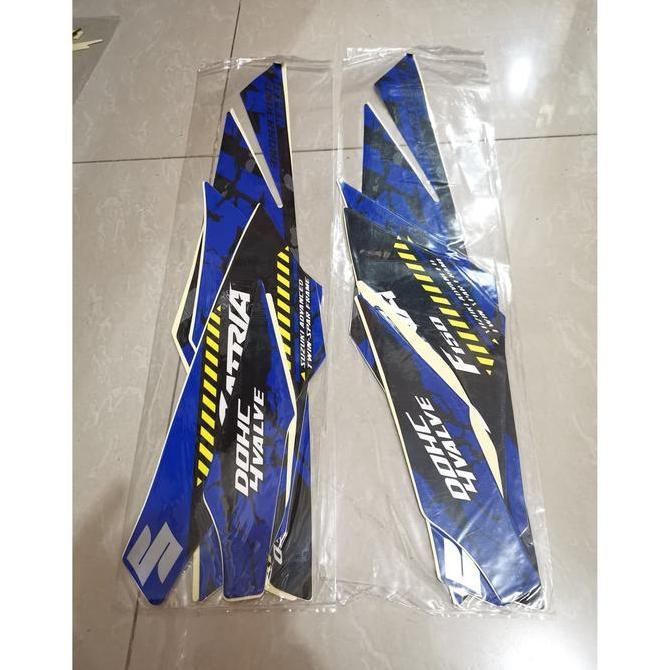 Stiker Bodi & Lis Body & Striping Satria Fu Fi 2019 Hitam Biru