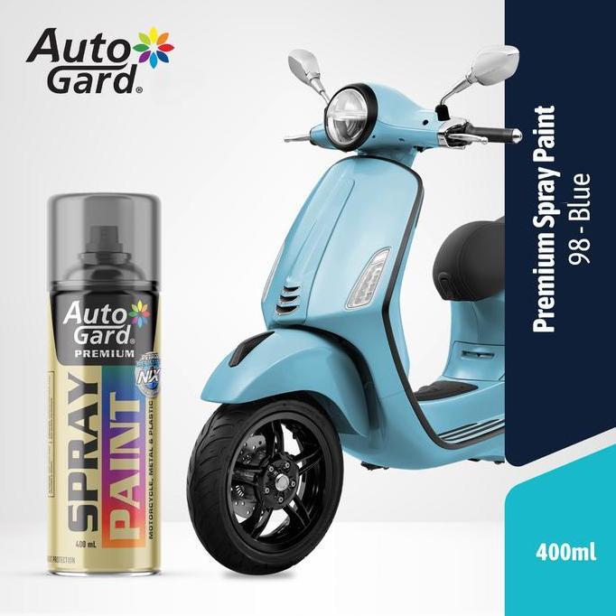 AutoGard AG-98 Blue Biru Cat Semprot Premium Motor Mobil Sepeda Helm Rumah Serbaguna Vas Pot Graffit