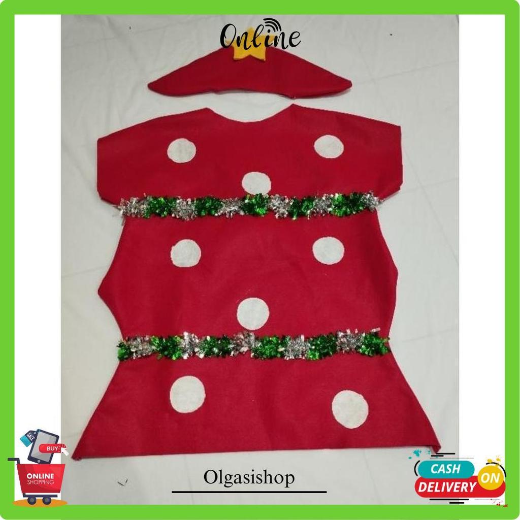 Kostum Pohon Cemara Baju Pohon Natal Costum Pohon Natal Chrismas Tree Kostum Chrismas Tree Natal Dij
