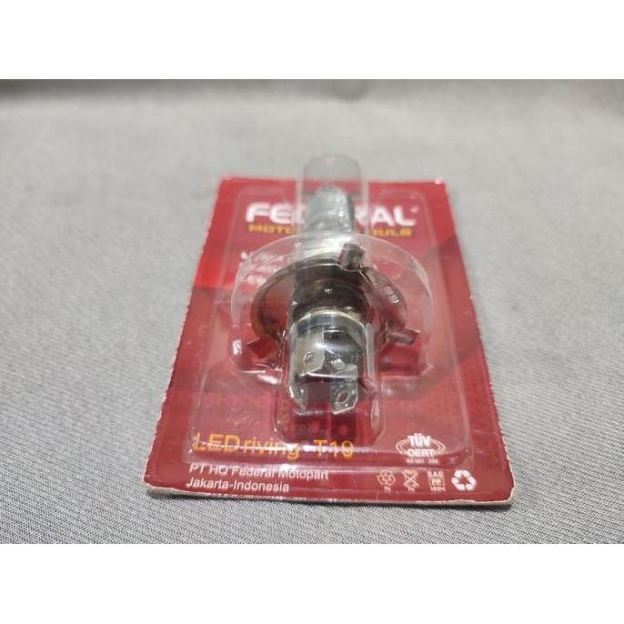 LAMPU LED MOTOR FEDERAL LEDRIVING T19 H4 H6 MOTORCYCLE BULB PUTIH BEST SELLER