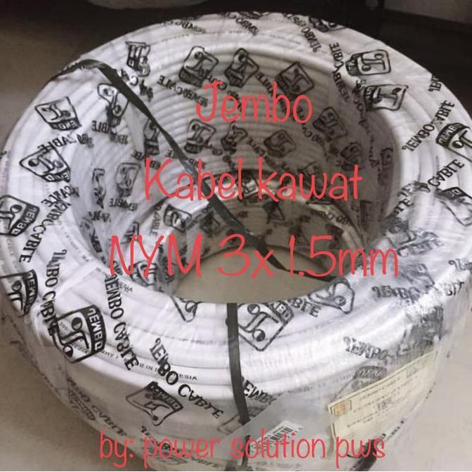 Kabel Kawat NYM 3x1.5mm Jembo Cable NYM 3x 1.5mm