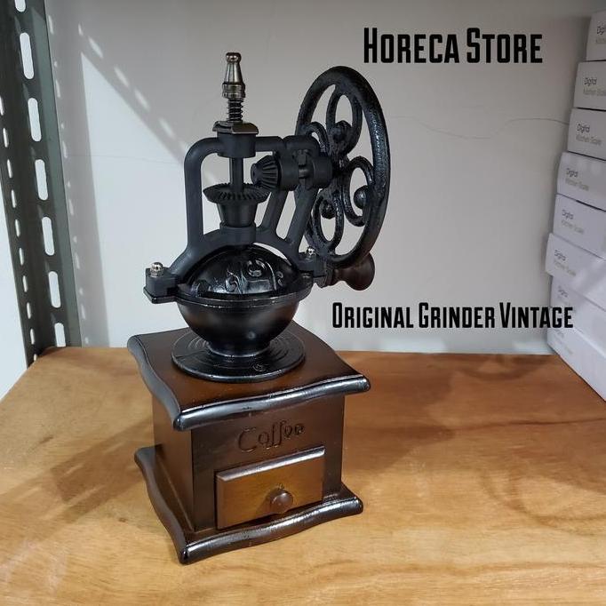 Grinder Kopi Vintage. Classic Coffee Grinder. Coffee Grinder kayu