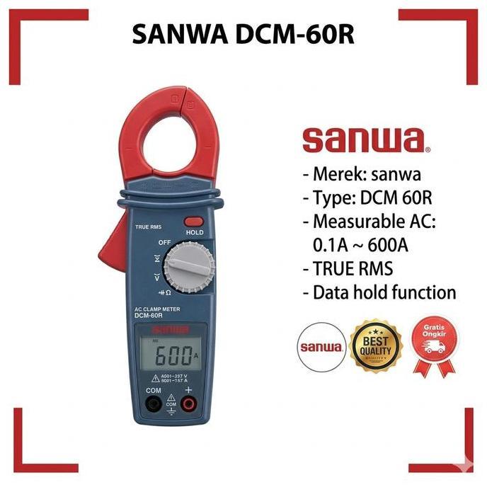 Tang ampere clamp meter Sanwa DCM60R / Tang ampere True RMS Sanwa DCM 60R