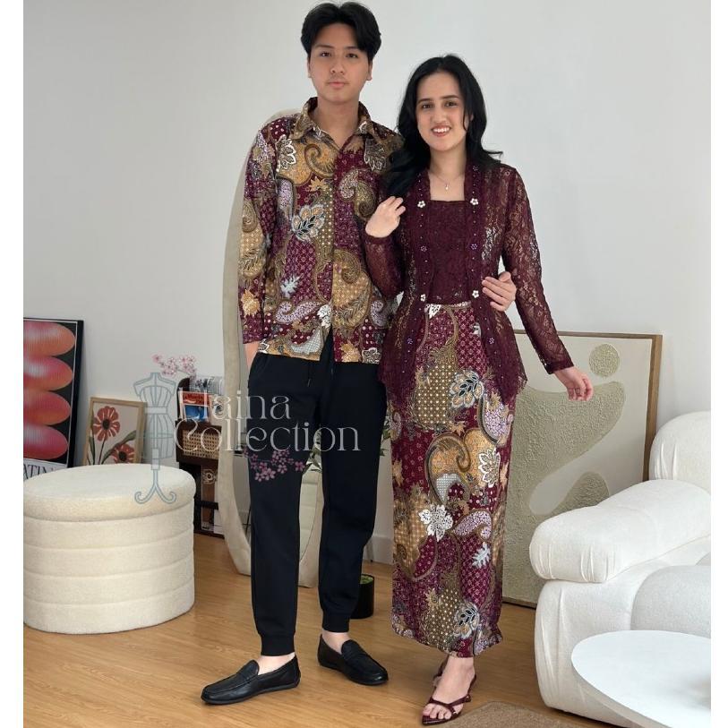 ORIGINAL [ELAINA COLLECTION] DRESS LIORA ONE SET (PREMIUM) M-L-XL / DRESS PESTA / DRESS ACARA NATAL 