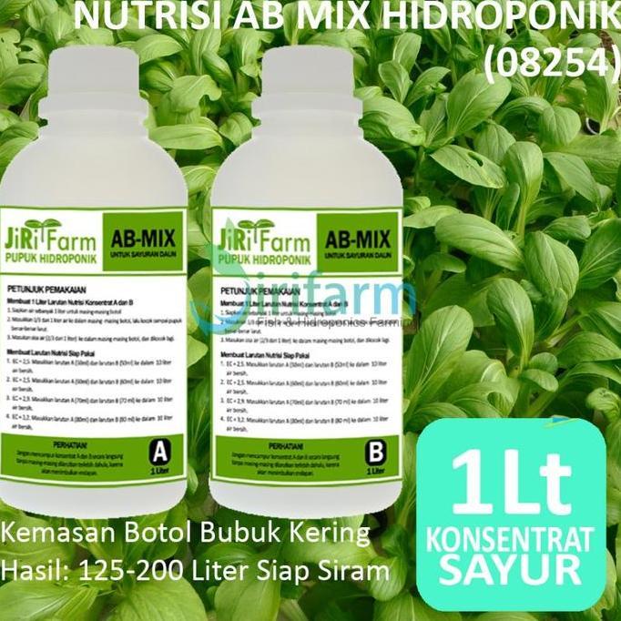 JIRIFARM - AB Mix 1Liter Konsentrat Pupuk Nutrisi Hidroponik Sayuran Daun [terbaik]