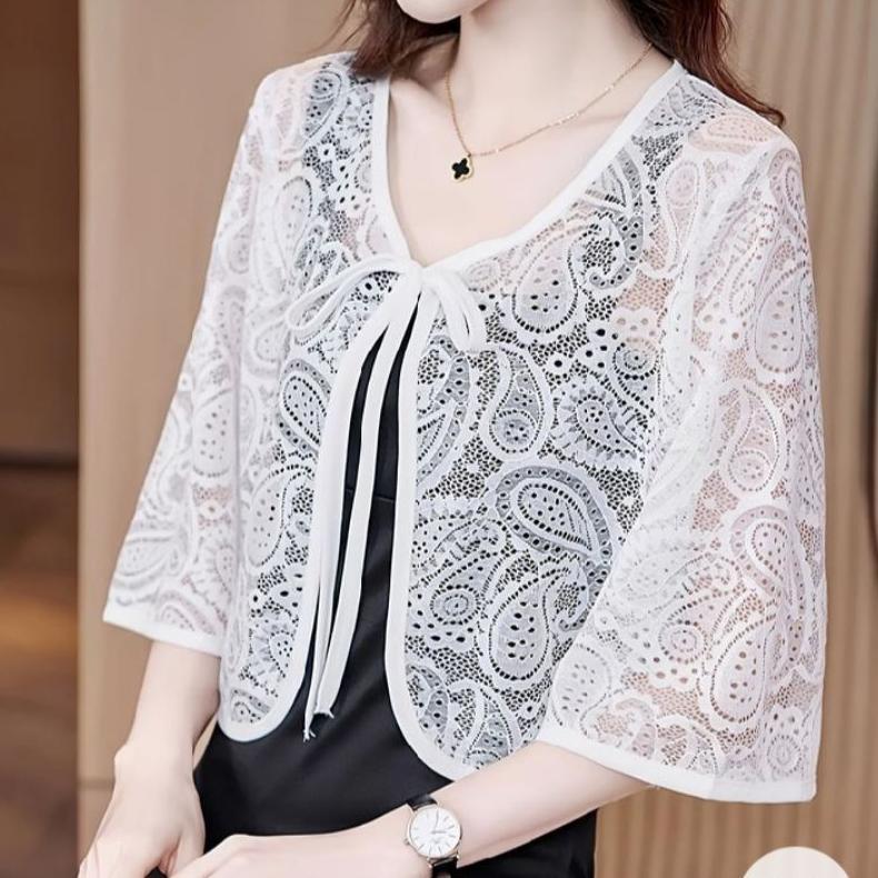 Premium Auter Brokat Syahrini Kekinian.Auter Kardigan Cantik.