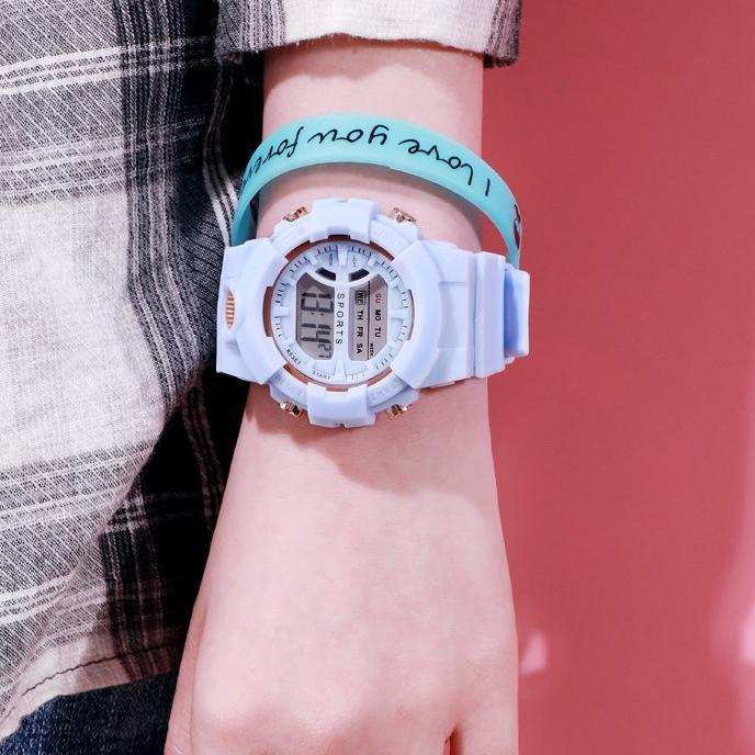 100% aman jam tangan digital sw017 cewek jam tangan cewek digital jam tangan sport jam tangan cewek 
