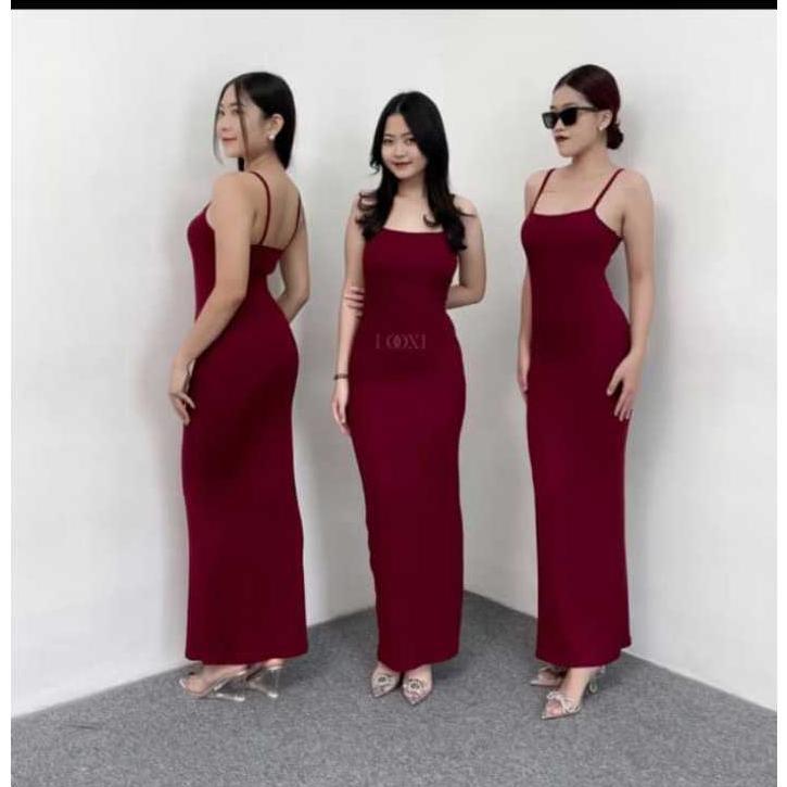 Unik Dress Maxi Bodycon / Dress Tank Top Bodycon Sexy Wanita / Dress Bodycon Panjang