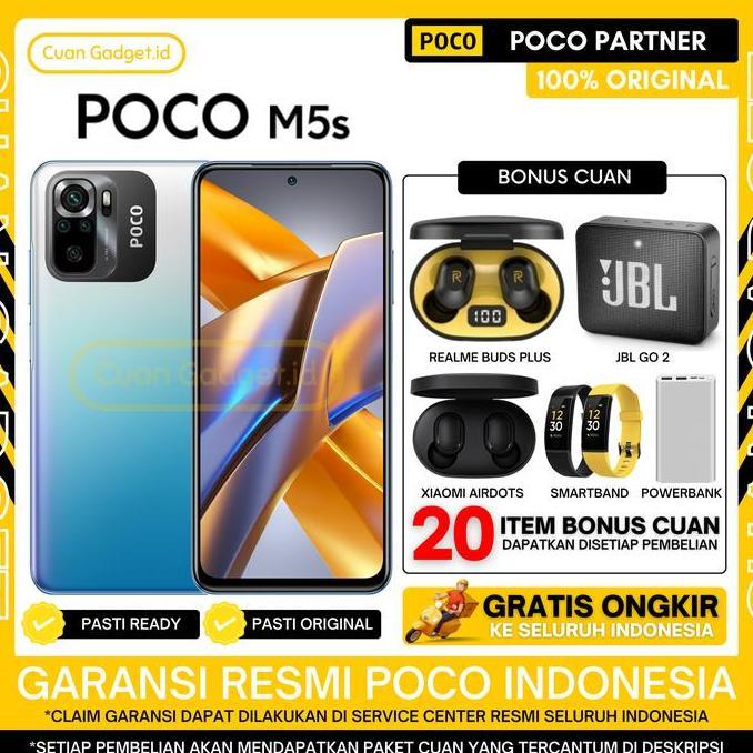 XIAOMI POCO M5S 6/128 POCO M5 S 4/64 GARANSI RESMI INDONESIA
