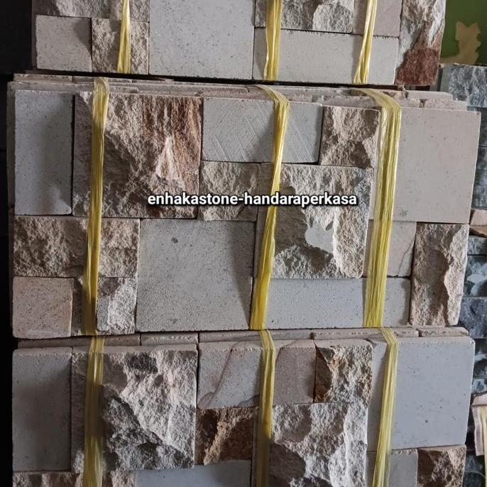 batu alam mozaik dinding Palimanan random 20x40 cm