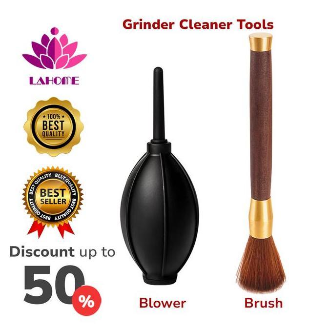 LAHOME Kuas Blower Pembersih Penggiling Kopi Coffee Grinder Brush