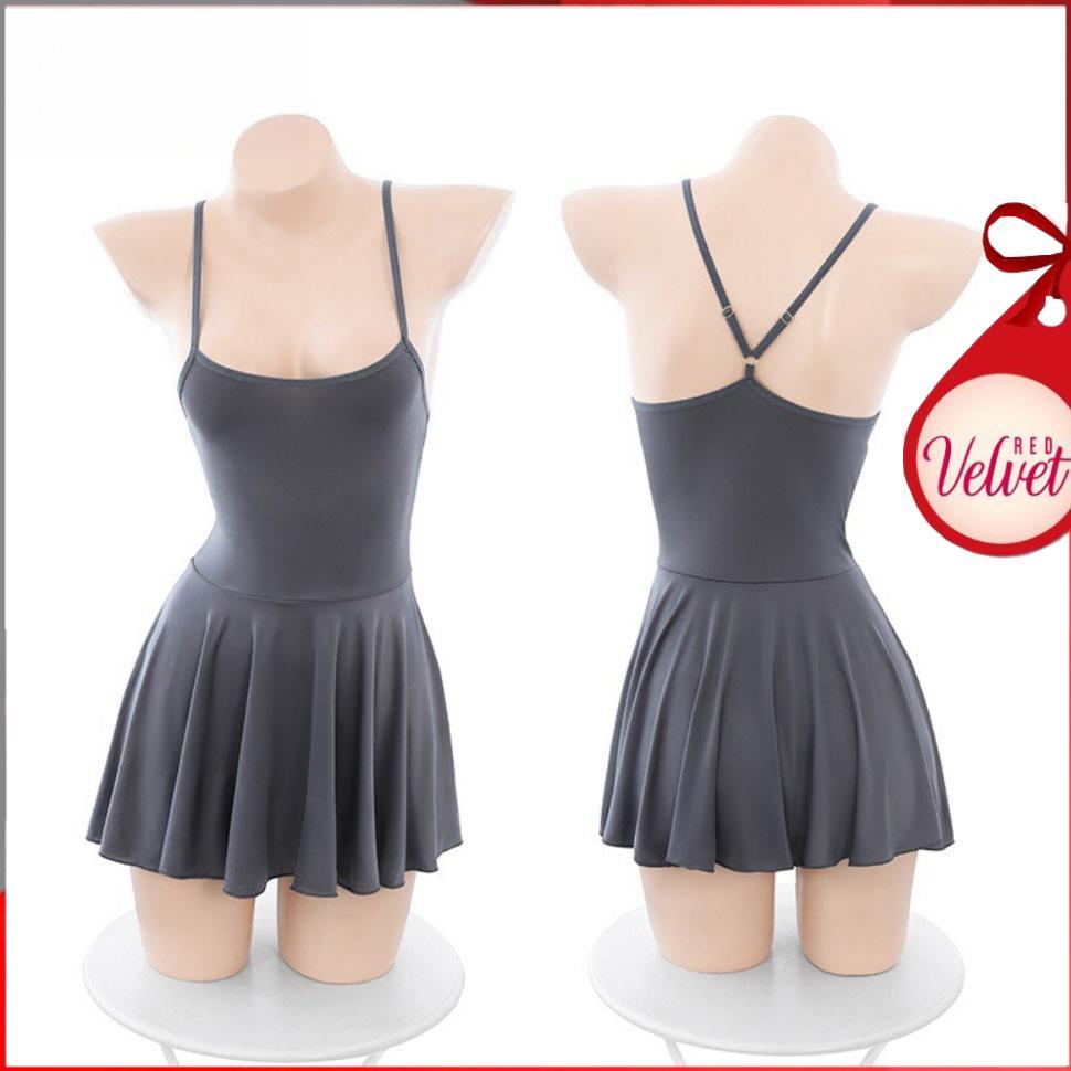 Bergaransi Rv Baju Tidur Lingerie Sexy Suspender Tipe-A Rayuan Ketat Backless Dress Set G String 123