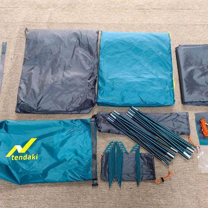 Tendaki Camping Tenda Arundaya 2+ Air Kap 2 - 3 Plus Footprint Kemah Keluarga Piknik Seru Mendaki Re