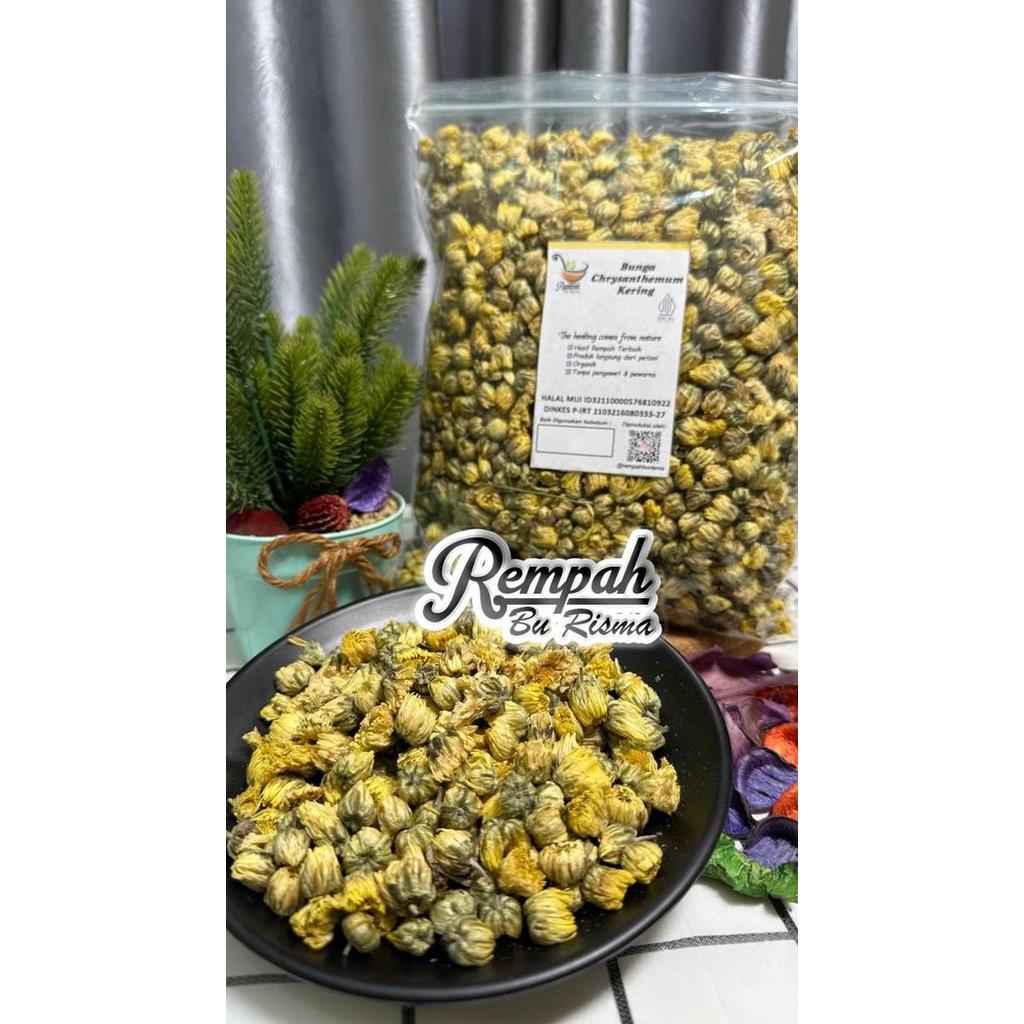 Bunga Chrysanthemum Kering 100 gram - Teh Bunga Krisan
