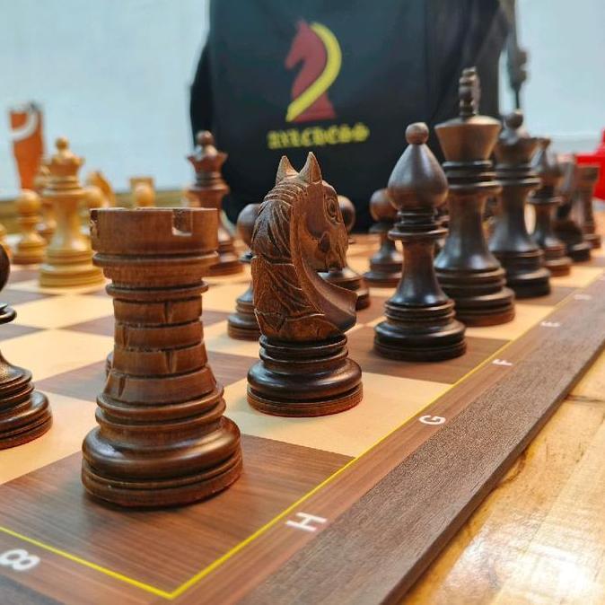 PAKET CATUR BASIC 3 : BIDAK CATUR DGT KUDA NUNDUK BENTENG TERAKOTA + PAPAN CATUR LIPAT 4 Standard FI