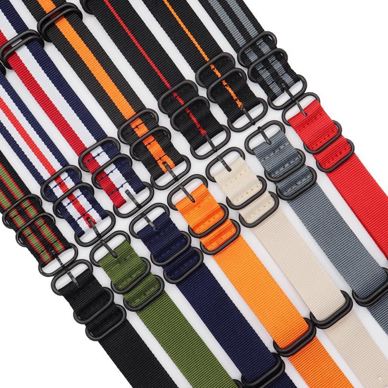 strap nato 20MM 22MM kanvas army Tali Jam Tangan NATO Canvas PVD Strap Tali Jam DW AC Seiko Expediti