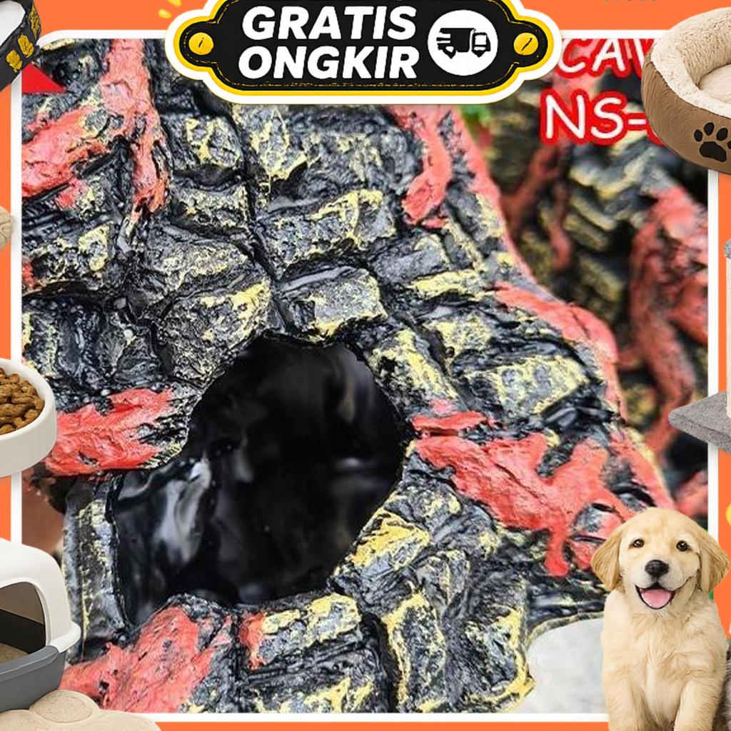 Hiding Cave Nomoy Ns-68 Reptile Gecko Bearded Dragon Ball Phyton