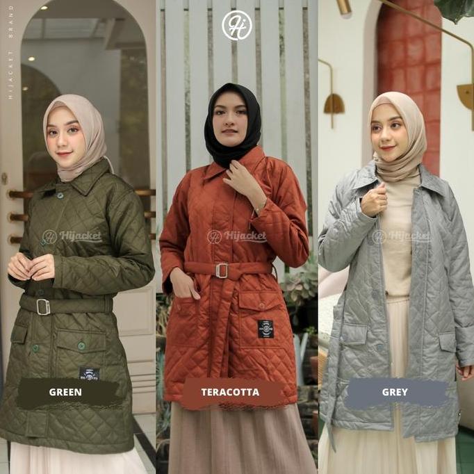 HIJACKET AGNESIA ORINAL JAKET WANITA JAKET MUSLIMAH HIJABER PANJANG