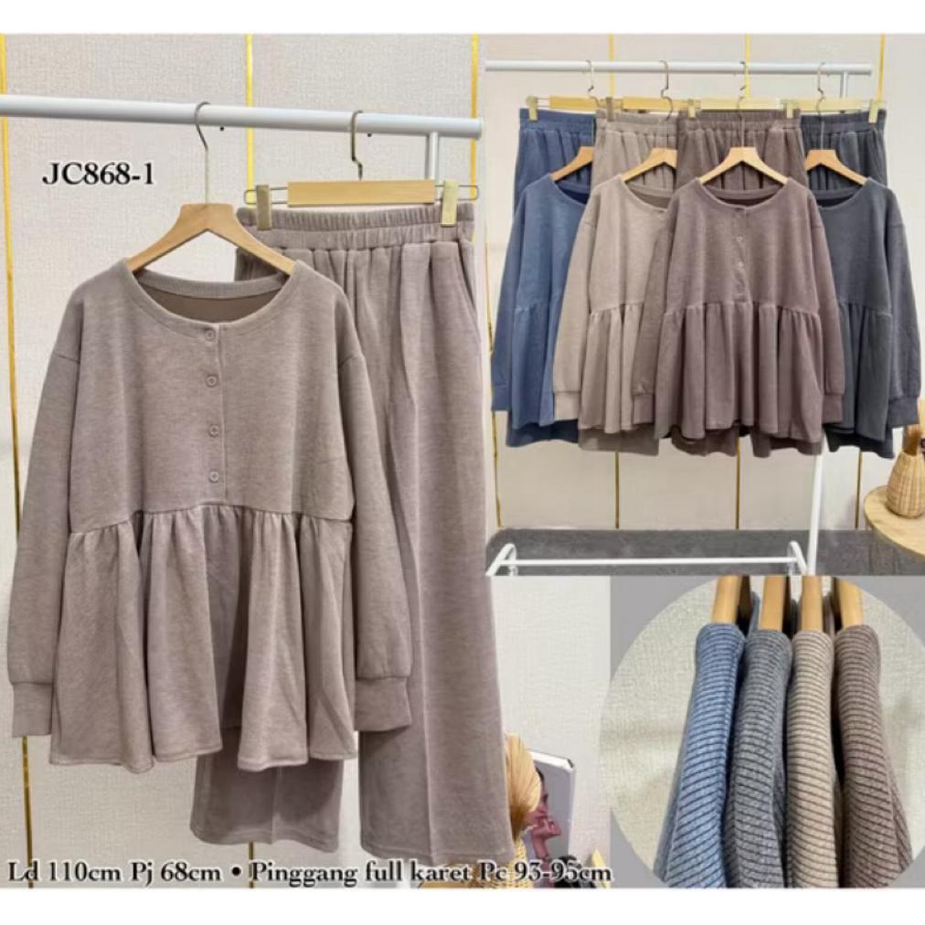 Saless Like&Buy Oneset Aurel Stelan Knit Busui Frendly || Set Rok Busui Knit