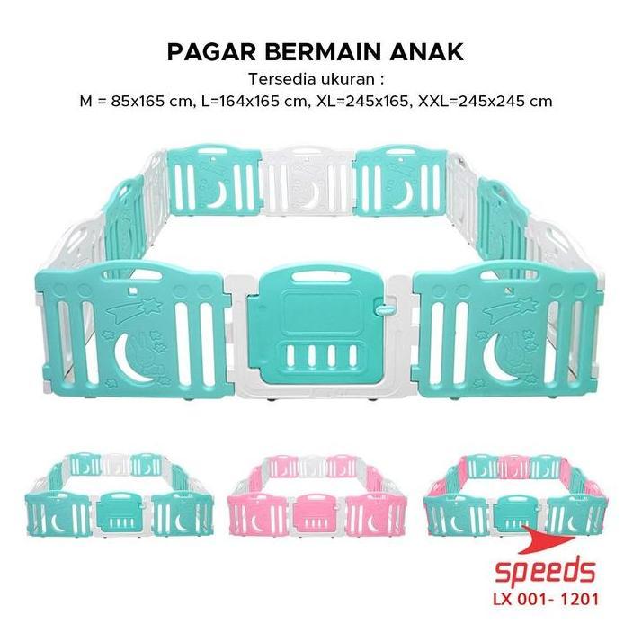 SPEEDS Pagar Anak Babyfance Playpen Prosotan Kuda kudaan Mainan Anak Pagar Pagar Bayi Set 001-1201