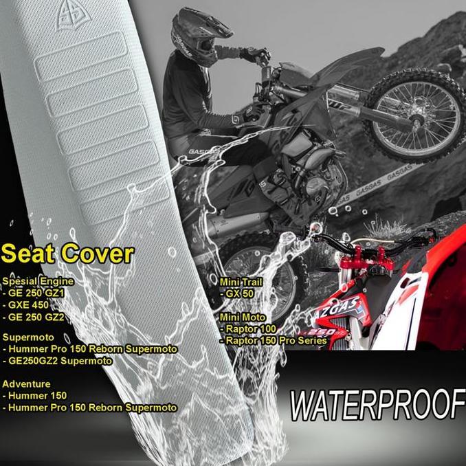 SARUNG COVER JOK TRAIL WATERPROF GAZGAS ANTI REMBES BUSA TINGGI DAN BUSA STANDAR SATRIASAKA SUPERMOT