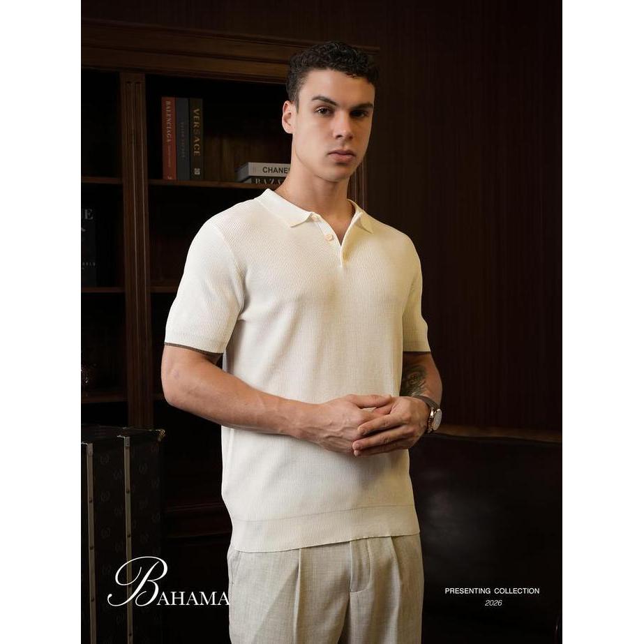 BALVEIN - Bahama Knit Polo Shirt / Polo Shirt Pria
