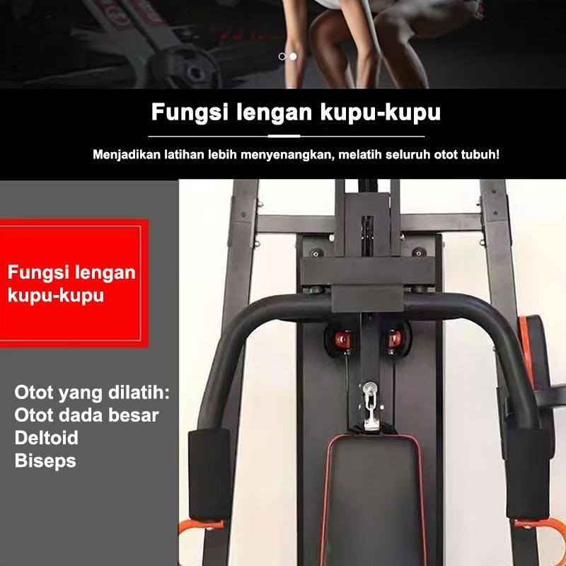 Multigym Alat Fitnes/Home Gym 1 Sisi Multigym Angkat Beban/Alat Olahraga/Dengan Beban 75Kg